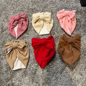 Baby Turban Newborn Turbans for Baby Girls Set of Six Bow Head wraps
